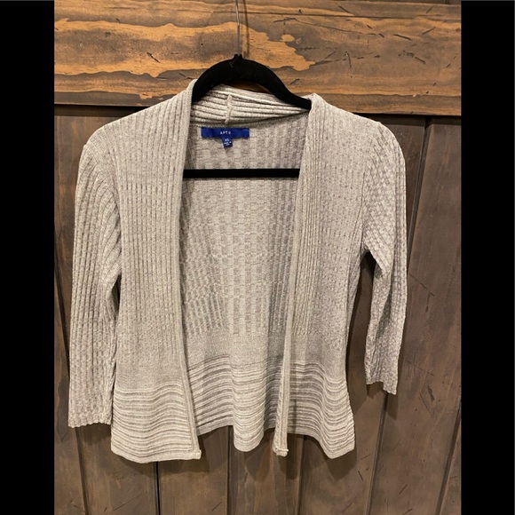 Apt. 9 Sweaters - Apt 9 grey cardigan sweater